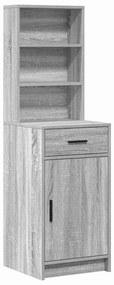 vidaXL Σετ Τραπεζιού Μακιγιάζ 3 pcs Γκρι sonoma 78.5 x 41 x 135 εκ