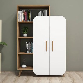 Stewehome Ντουλάπι πολλαπλών χρήσεων Λευκό 90x32x132 cm