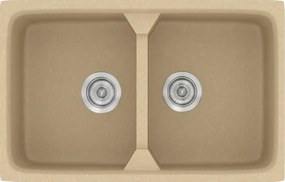 Sanitec Classic 318 (78×51) - Γρανιτένιος νεροχύτης - Granite Cappuccino