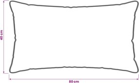vidaXL Μαξιλάρι 40 x 80 cm Όλες οι εποχές Ίνα Καπόκ Μπεζ
