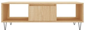 vidaXL Τραπεζάκι Σαλονιού Sonoma Δρυς 104x60x35 εκ. από Επεξεργ. Ξύλο
