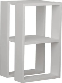 Κομοδίνο Passion pakoworld σε λευκή απόχρωση 34x30x55εκ