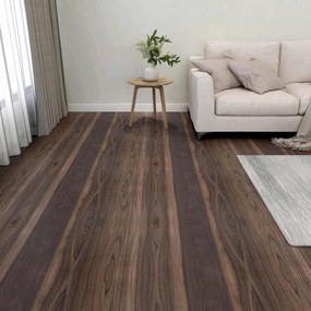 vidaXL Πλάκες Δαπέδου 55 pcs Σκούρο Καφέ 5,11 m² PVC