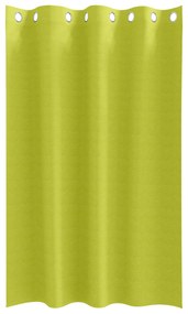 vidaXL Κουρτίνες με κουρτίνες 2 pcs Λαχανί 175 x 140 εκ. Πολυεστέρας