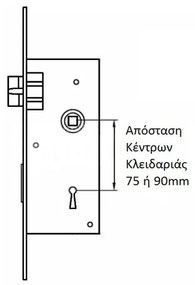 Χειρολαβή πόρτας με πλάκα Vio 06.753  ΝΙΚΕΛ ΜΑΤ - 06.03.753.59