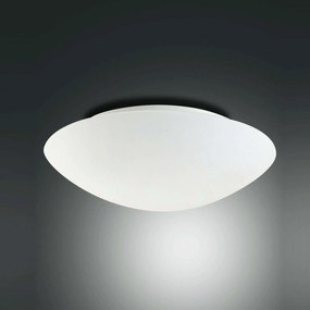 Φωτιστικό Οροφής - Πλαφονιέρα Pandora 2433-64-102 White Fabas Luce Μέταλλο,Γυαλί