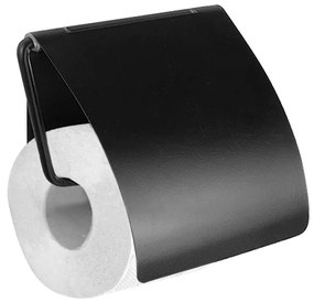 Χαρτοθήκη Κλειστή Quattro 964155 12x3x11cm Black Mat Karag Ανοξείδωτο Ατσάλι