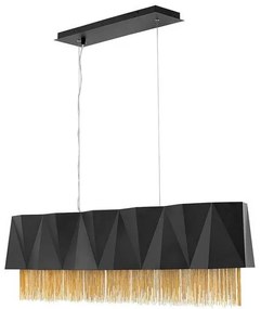 Κρεμαστό Φωτιστικό Οροφής 6xE27 110cm Zuma Elstead Lighting-HK-ZUMA-ISLE-SBG-Μαύρο-Χρυσό HK-ZUMA-ISLE-SBG