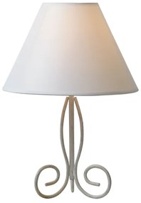 Φωτιστικό Επιτραπέζιο Aca KS1007T1WG ISMENE Μπεζ/Κρεμ (Beige/Creme)