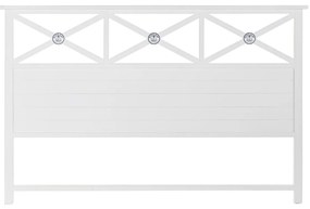 Κεφαλάρι κρεβατιού DKD Home Decor Μπλε Λευκό Ξύλο 180 x 6 x 120 cm