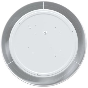 vidaXL Λάμπα Οροφής Λευκό 30 x 13.5 εκ. ύφασμα