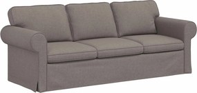 vidaXL Σετ Καναπέ 2 pcs Taupe 215 x 82 x 80 εκ ύφασμα