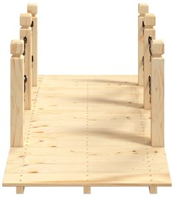 vidaXL Γέφυρα Κήπου με Αλυσίδες 150x67x56 εκ. Μασίφ Ξύλο Ερυθρελάτης