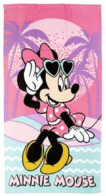 Πετσέτα Θαλάσσης Παιδική Minnie 72 Quick Dry Coral DimCol Θαλάσσης 70x140cm Microfiber