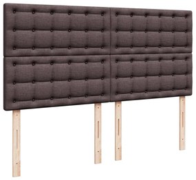 ΚΡΕΒΑΤΙ BOXSPRING ΜΕ ΣΤΡΩΜΑ ΣΚΟΥΡΟ ΚΑΦΕ 200X200 ΕΚ. ΥΦΑΣΜΑΤΙΝΟ 3291404