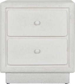 Κομοδίνο Home ESPRIT Λευκό 48 x 36 x 53 cm