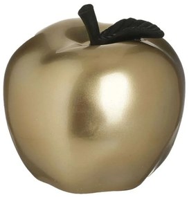 Διακοσμητικό Μήλο 3-70-323-0018 Φ12x12cm Gold-Black Inart Πολυρεσίνη