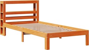 vidaXL Σκελετός Κρεβ. Χωρίς Στρώμα Καφέ Κεριού 100x200 εκ Μασίφ Πεύκο
