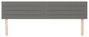 vidaXL Κεφαλάρια Σκ. Γκρι 180x5x78/88 εκ. Ύφασμα
