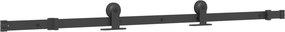 vidaXL Συρόμενη Πόρτα NARVIK 85 x 210 εκ (152,5 εκ) Φυσικό και Μαύρο