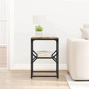 vidaXL Τραπεζάκι Πλευράς Καπνιστή δρυς 41 x 40 x 60 εκ.