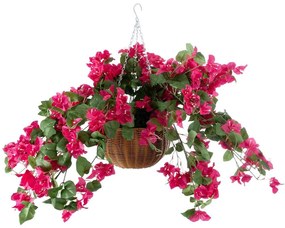 Τεχνητό Κρεμαστό Φυτό Rhododendron 20634 60cm Multi-Fuchsia GloboStar Wood, Fabric