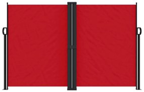 vidaXL Σκίαστρο Πλαϊνό Συρόμενο Κόκκινο 160 x 600 εκ.