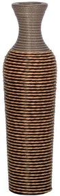 Βάζο 374-225-611 70cm Multi-Grey Rattan,Τεχνόδερμα