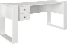 Γραφείο εργασίας Fernando Megapap χρώμα λευκό 158,4x60x72,2εκ.