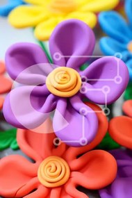 Σετ των 2 Intra Συλλεκτικό Ξύλινο Παζλ Plywood 4mm - Πολύχρωμη ανθοσυνθέσεις σε βάζο Σε Ξύλινο Κουτί - Διαστάσεις: 10x10 cm – 25 κομμάτια