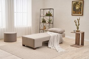 1-Seat Sofa-Bed Perenna Linen Right - Cream Cream
