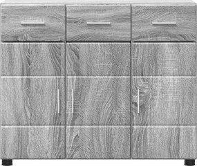vidaXL Πλαϊνό γραφείο FLORIN 88,5 x 30,5 x 73 εκ Γκρίζο Σονομα