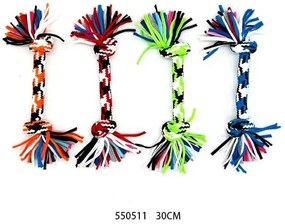 Παιχνίδι σκύλου σχοινί με κόμπους - 30cm - 12pcs - 550511