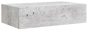 vidaXL Ράφια Τοίχου Συρτάρια 2 τεμ. Γκρι Σκυρ. 40x23,5x10 εκ από MDF