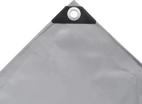vidaXL Μουσαμάς Γκρι 2,5 x 3,5 μ. 650 γρ./μ.²