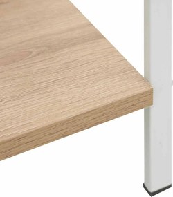 vidaXL Ραφιέρα 4 Επιπέδων Δρυς 60x27,6x124,5 εκ. Επεξεργασμένο Ξύλο