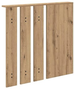 vidaXL Τοίχου Κρεμάστρα με ράφι artisan δρυς 84 x 10 x 80 εκ.