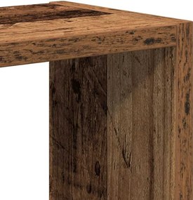 vidaXL Ραφιέρα Τοίχου Παλιό ξύλο 90 x 16 x 78 εκ. από Μοριοσανίδα