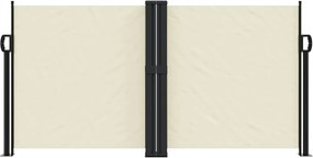 vidaXL Σκίαστρο Πλαϊνό Συρόμενο Κρεμ 120 x 1000 εκ.