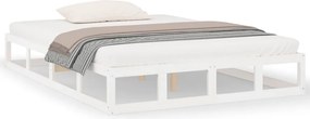 vidaXL Πλαίσιο Κρεβατιού Λευκό 160 x 200 εκ. από Μασίφ Ξύλο
