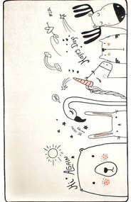 Χαλί Be Happy White-Black Conceptum Hypnose 140X190cm