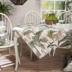 Τραπεζομάντηλο Kenya Beige-Green Teoran 135X180cm Cotton-Polyester