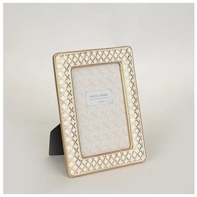 Κορνίζα 10x15 Πολυρεσίν Λευκη-χρυση 14.5x19.5x1.5cm 756-12010 Estheti-756-12010-Λευκό-Χρυσό 756-12010