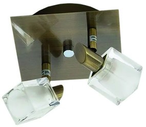 Inlight Μοντέρνο Φωτιστικό Σποτ Διπλό Οξυντέ 9048-2