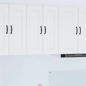 vidaXL Ντουλάπα Κουζίνας Kalmar Υψηλής γυαλάδας λευκό 30 x 31 x 80 εκ.