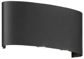 Απλίκα Φωτιστικό Τοίχου LED Μαύρο Berlin 30377 Fischer Honsel-30377-Μαύρο 30377
