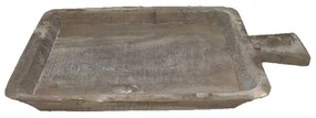 INDI ΠΙΑΤΕΛΑ ΞΥΛΟ ΦΥΣΙΚΟ ANTIKE 41x26xH4,5cm - 026513