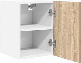 vidaXL Κρεμαστό ντουλάπι Σομόνα Δρυς και Λευκό 30 x 31 x 40 εκ.