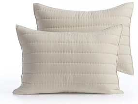 Ζεύγος Μαξιλαροθήκες Καπιτονέ (52x72) Nef-Nef Homeware Colorfull Beige