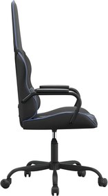 vidaXL Καρέκλα Gaming Μαύρο/Μπλε από Συνθετικό Δέρμα